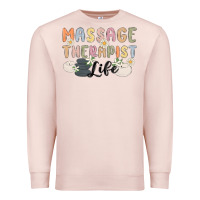 Pale Pink massage therapist life Premium Sweatshirt - MaliasSmallBusiness