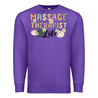 Purple massage therapist life Premium Sweatshirt - MaliasSmallBusiness