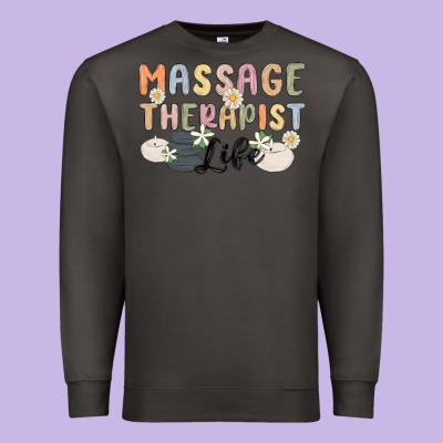 Massage Therapist Life Premium Sweatshirt Designed By Maliassmallbusiness