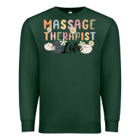 Sports Green massage therapist life Premium Sweatshirt - MaliasSmallBusiness