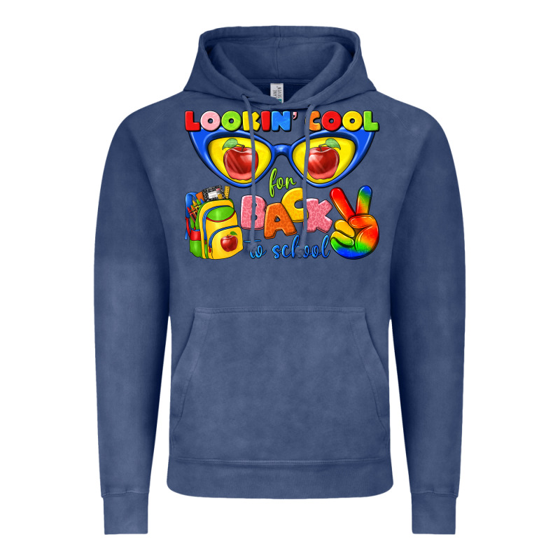 Looking Cool For Back To School Vintage Hoodie by texasbilliewilder | Teevron