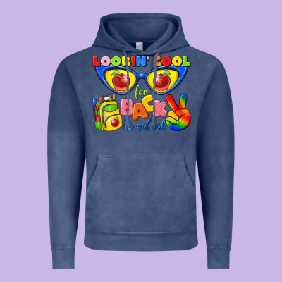 Looking Cool For Back To School Vintage Hoodie Designed By Texasbilliewilder