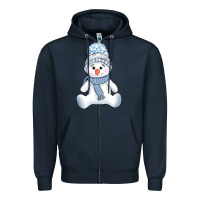 Navy winter snowman Zipper Hoodie - AdoDesignShop