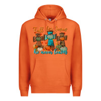 Carrot fall for jesus he never leaves Premium Hoodie - BundleAndBundleShop