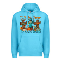 Ocean Blue fall for jesus he never leaves Premium Hoodie - BundleAndBundleShop