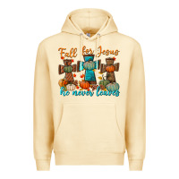 Pina Colada fall for jesus he never leaves Premium Hoodie - BundleAndBundleShop