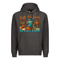 Smoke fall for jesus he never leaves Premium Hoodie - BundleAndBundleShop