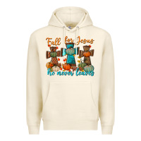 Tofu fall for jesus he never leaves Premium Hoodie - BundleAndBundleShop
