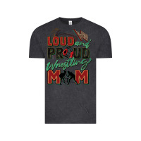Vintage Black loud and proud wrestling mom Vintage Tee - Zillion Design Studio
