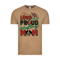 Vintage Coffee loud and proud wrestling mom Vintage Tee - Zillion Design Studio