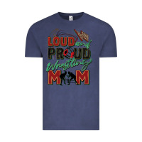 Vintage Denim loud and proud wrestling mom Vintage Tee - Zillion Design Studio