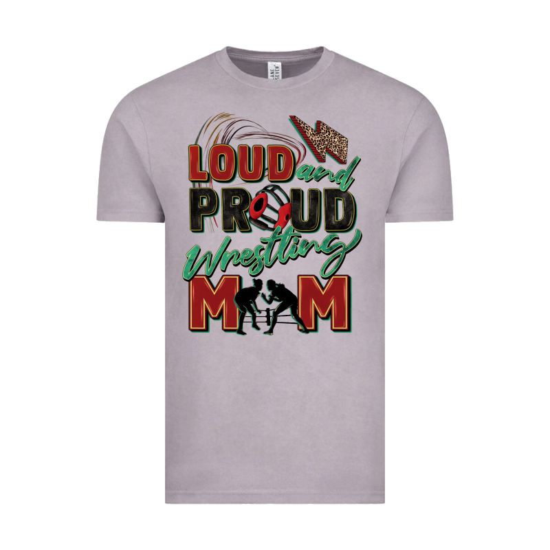 Loud And Proud Wrestling Mom Vintage Tee by Zillion Design Studio | Teevron