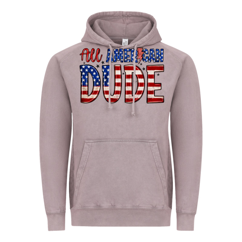 All American Dude Vintage Hoodie by Zillion Design Studio | Teevron