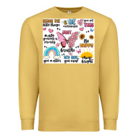 Antique Gold positive affirmations Premium Sweatshirt - MaliasSmallBusiness