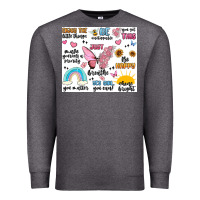 Charcoal Heather positive affirmations Premium Sweatshirt - MaliasSmallBusiness