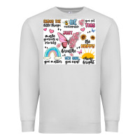 Dove Grey positive affirmations Premium Sweatshirt - MaliasSmallBusiness
