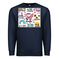 Navy positive affirmations Premium Sweatshirt - MaliasSmallBusiness