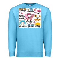 Ocean Blue positive affirmations Premium Sweatshirt - MaliasSmallBusiness