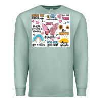 Seafoam positive affirmations Premium Sweatshirt - MaliasSmallBusiness