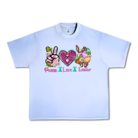 Grape Ice Peace Love Easter Urban Heavy Tee - Neo Western