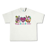 Pistachio Peace Love Easter Urban Heavy Tee - Neo Western