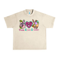 Sandshell Peace Love Easter Urban Heavy Tee - Neo Western