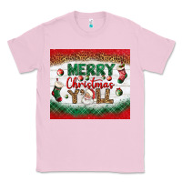 Bubblegum Pink merry christmas y'all tumbler Classic Tee - BundleAndBundleShop