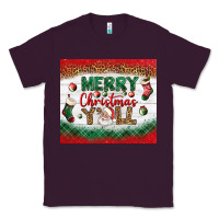 Plum merry christmas y'all tumbler Classic Tee - BundleAndBundleShop