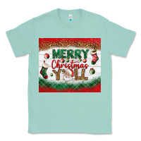 Seafoam merry christmas y'all tumbler Classic Tee - BundleAndBundleShop
