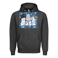 Charcoal Heather snowman tumbler Zipper Hoodie - AdoDesignShop