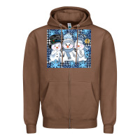Chestnut snowman tumbler Zipper Hoodie - AdoDesignShop