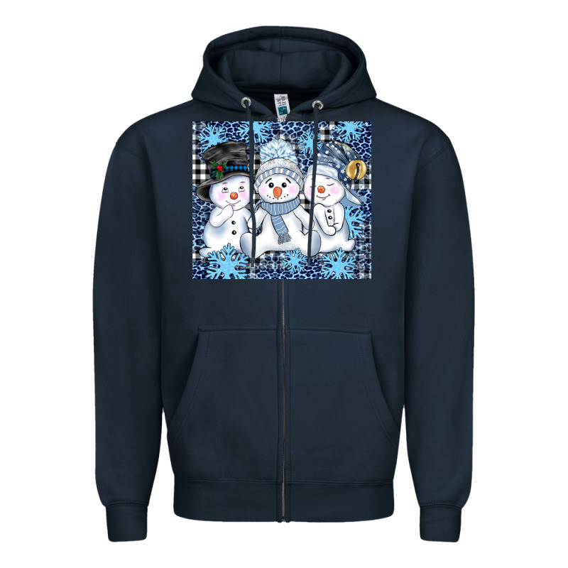 Snowman Tumbler Zipper Hoodie by AdoDesignShop | Teevron
