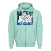 Seafoam snowman tumbler Zipper Hoodie - AdoDesignShop