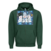 Sports Green snowman tumbler Zipper Hoodie - AdoDesignShop