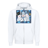 White snowman tumbler Zipper Hoodie - AdoDesignShop
