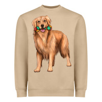 Mushroom golden retriever with toys Heavyweight Sweatshirt - texasbilliewilder