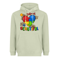 Matcha different is beautiful autism Heavyweight Hoodie - MaliasSmallBusiness