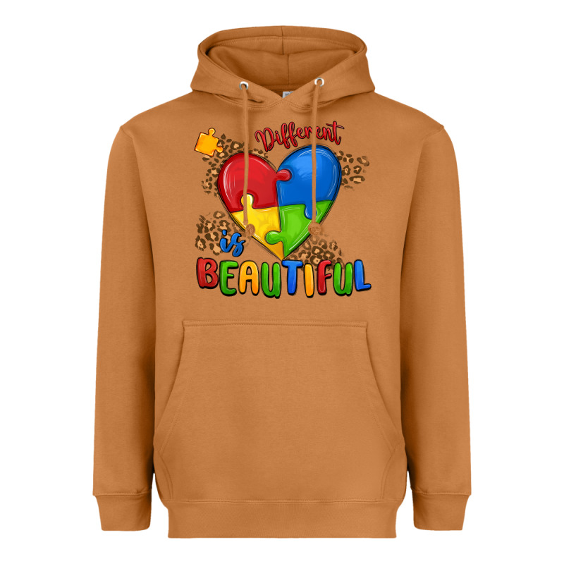 Different Is Beautiful Autism Heavyweight Hoodie by MaliasSmallBusiness | Teevron