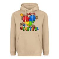Mushroom different is beautiful autism Heavyweight Hoodie - MaliasSmallBusiness