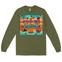 Army Green camp fire squad Long Sleeve Tee - JahusDesignShop