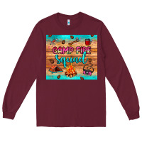 Burgundy camp fire squad Long Sleeve Tee - JahusDesignShop