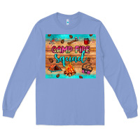 Colony Blue camp fire squad Long Sleeve Tee - JahusDesignShop