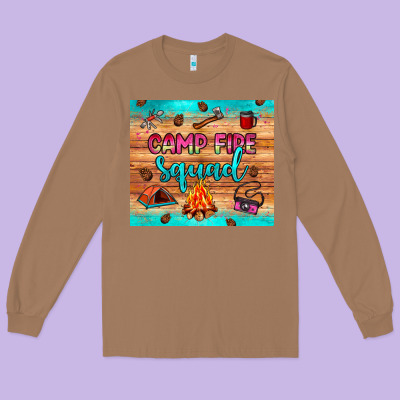 Camp Fire Squad Long Sleeve Tee Designed By Jahusdesignshop