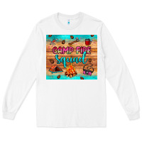 White camp fire squad Long Sleeve Tee - JahusDesignShop
