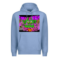 Colony Blue spooky mama tumbler Premium Hoodie - BundleAndBundleShop
