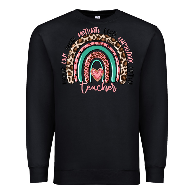 Teacher Rainbow Premium Sweatshirt by MaliasSmallBusiness | Teevron