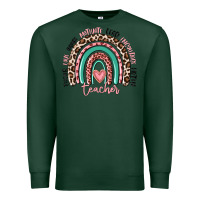 Sports Green teacher rainbow Premium Sweatshirt - MaliasSmallBusiness