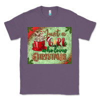 Lavender just a girl who loves christmas mousepad Classic Tee - BundleAndBundleShop