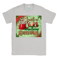 Moon Dust just a girl who loves christmas mousepad Classic Tee - BundleAndBundleShop