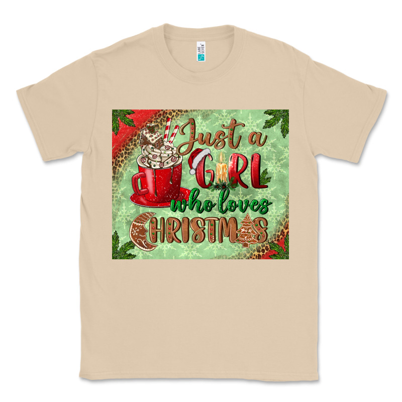Just A Girl Who Loves Christmas Mousepad Classic Tee by BundleAndBundleShop | Teevron